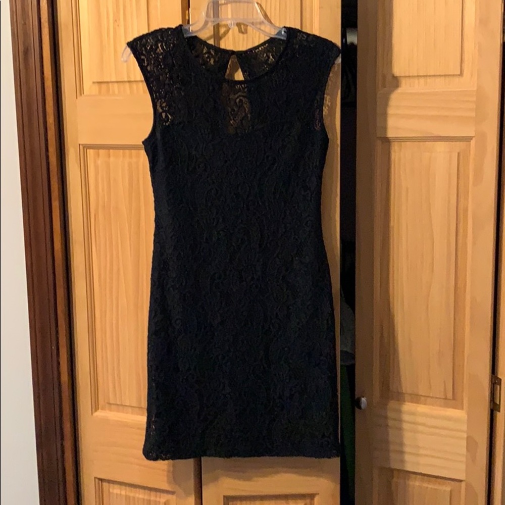 Lovely Day Black Lace Dress